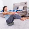 imageProsourceFit Core Balance Disc Trainer 14 Diameter with Pump for Improving Posture Fitness StabilityGrey