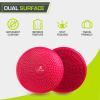 imageProsourceFit Core Balance Disc Trainer 14 Diameter with Pump for Improving Posture Fitness StabilityRed
