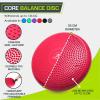 imageProsourceFit Core Balance Disc Trainer 14 Diameter with Pump for Improving Posture Fitness StabilityRed