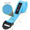 imageProsourceFit Durable Cotton Cinch Buckle Yoga Strap for Stretching Flexibility ampamp Physical TherapyAqua