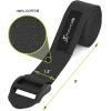 imageProsourceFit Durable Cotton Cinch Buckle Yoga Strap for Stretching Flexibility ampamp Physical TherapyBlack