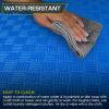 imageProsourceFit Exercise Puzzle Mat 1in Checkered EVA Foam Floor Tiles w NonSlip Texture Gym Mat w Interlocking Foam Tiles for Adjustable Surface Shock Absorbing Waterproof Gym Flooring BlueBlue  1 Inch  6 Tiles  24 Sq Ft