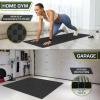 imageProsourceFit Exercise Puzzle Mat 1in Checkered EVA Foam Floor Tiles w NonSlip Texture Gym Mat w Interlocking Foam Tiles for Adjustable Surface Shock Absorbing Waterproof Gym Flooring BlueBlack  12 Inch  6 Tiles  24 Sq Ft
