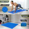 imageProsourceFit Exercise Puzzle Mat 1in Checkered EVA Foam Floor Tiles w NonSlip Texture Gym Mat w Interlocking Foam Tiles for Adjustable Surface Shock Absorbing Waterproof Gym Flooring BlueBlue  1 Inch  6 Tiles  24 Sq Ft