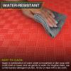 imageProsourceFit Exercise Puzzle Mat 1in Checkered EVA Foam Floor Tiles w NonSlip Texture Gym Mat w Interlocking Foam Tiles for Adjustable Surface Shock Absorbing Waterproof Gym Flooring BlueRed  1 Inch  6 Tiles  24 Sq Ft