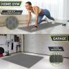 imageProsourceFit Exercise Puzzle Mat 1in Checkered EVA Foam Floor Tiles w NonSlip Texture Gym Mat w Interlocking Foam Tiles for Adjustable Surface Shock Absorbing Waterproof Gym Flooring BlueGrey  1 Inch  6 Tiles  24 Sq Ft