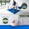 imageProsourceFit Extra Thick Puzzle Exercise Mat  EVA Foam Interlocking Tiles for Protective Cushioned Workout Flooring for Home and Gym Equipment Black  34 inch  24 Sq Ft  6 TilesBlue  1 Inch  72 Sq Ft  18 Tiles
