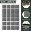 imageProsourceFit Extra Thick Puzzle Exercise Mat  EVA Foam Interlocking Tiles for Protective Cushioned Workout Flooring for Home and Gym Equipment Black  34 inch  24 Sq Ft  6 TilesGrey  34 Inch  96 Sq Ft  24 Tiles