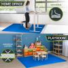 imageProsourceFit Extra Thick Puzzle Exercise Mat  EVA Foam Interlocking Tiles for Protective Cushioned Workout Flooring for Home and Gym Equipment Black  34 inch  24 Sq Ft  6 TilesBlue  34 Inch  24 Sq Ft  6 Tiles