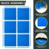 imageProsourceFit Extra Thick Puzzle Exercise Mat  EVA Foam Interlocking Tiles for Protective Cushioned Workout Flooring for Home and Gym Equipment Black  34 inch  24 Sq Ft  6 TilesBlue  34 Inch  24 Sq Ft  6 Tiles