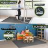 imageProsourceFit Extra Thick Puzzle Exercise Mat  EVA Foam Interlocking Tiles for Protective Cushioned Workout Flooring for Home and Gym Equipment Black  34 inch  24 Sq Ft  6 TilesGrey  34 Inch  96 Sq Ft  24 Tiles