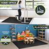 imageProsourceFit Extra Thick Puzzle Exercise Mat  EVA Foam Interlocking Tiles for Protective Cushioned Workout Flooring for Home and Gym Equipment Black  34 inch  24 Sq Ft  6 TilesBlack  34 Inch  24 Sq Ft  6 Tiles