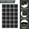 imageProsourceFit Extra Thick Puzzle Exercise Mat  EVA Foam Interlocking Tiles for Protective Cushioned Workout Flooring for Home and Gym Equipment Black  34 inch  24 Sq Ft  6 TilesBlack  34 Inch  96 Sq Ft  24 Tiles