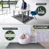 imageProsourceFit Extra Thick Puzzle Exercise Mat  EVA Foam Interlocking Tiles for Protective Cushioned Workout Flooring for Home and Gym Equipment Black  34 inch  24 Sq Ft  6 TilesGrey  1 Inch  24 Sq Ft  6 Tiles