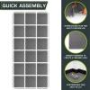imageProsourceFit Extra Thick Puzzle Exercise Mat  EVA Foam Interlocking Tiles for Protective Cushioned Workout Flooring for Home and Gym Equipment Black  34 inch  24 Sq Ft  6 TilesGrey  1 Inch  72 Sq Ft  18 Tiles