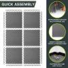 imageProsourceFit Extra Thick Puzzle Exercise Mat  EVA Foam Interlocking Tiles for Protective Cushioned Workout Flooring for Home and Gym Equipment Black  34 inch  24 Sq Ft  6 TilesGrey  1 Inch  24 Sq Ft  6 Tiles
