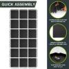 imageProsourceFit Extra Thick Puzzle Exercise Mat  EVA Foam Interlocking Tiles for Protective Cushioned Workout Flooring for Home and Gym Equipment Black  34 inch  24 Sq Ft  6 TilesBlack  1 Inch  72 Sq Ft  18 Tiles