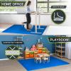 imageProsourceFit Extra Thick Puzzle Exercise Mat  EVA Foam Interlocking Tiles for Protective Cushioned Workout Flooring for Home and Gym Equipment Black  34 inch  24 Sq Ft  6 TilesBlue  34 Inch  96 Sq Ft  24 Tiles