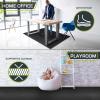 imageProsourceFit Extra Thick Puzzle Exercise Mat  EVA Foam Interlocking Tiles for Protective Cushioned Workout Flooring for Home and Gym Equipment Black  34 inch  24 Sq Ft  6 TilesBlack  1 Inch  72 Sq Ft  18 Tiles