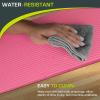 imageProsourceFit Extra Thick Yoga Knee Pad and Elbow Cushion 15mm 58 Fits Standard Mats for Pain Free Joints in Yoga Pilates Floor WorkoutsPink