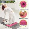 imageProsourceFit Extra Thick Yoga Knee Pad and Elbow Cushion 15mm 58 Fits Standard Mats for Pain Free Joints in Yoga Pilates Floor WorkoutsPink