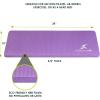 imageProsourceFit Extra Thick Yoga Knee Pad and Elbow Cushion 15mm 58 Fits Standard Mats for Pain Free Joints in Yoga Pilates Floor WorkoutsPurple