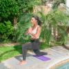 imageProsourceFit Extra Thick Yoga Knee Pad and Elbow Cushion 15mm 58 Fits Standard Mats for Pain Free Joints in Yoga Pilates Floor WorkoutsPurple