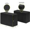 imageProsourceFit Foam Yoga Blocks High Density EVA Yoga Bricks 4x 6 x 9 Set of 2Black