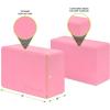 imageProsourceFit Foam Yoga Blocks High Density EVA Yoga Bricks 4x 6 x 9 Set of 2Pink
