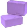 imageProsourceFit Foam Yoga Blocks High Density EVA Yoga Bricks 4x 6 x 9 Set of 2Purple