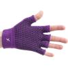 imageProsourceFit Grippy Yoga Gloves Yoga Hand Grips with Firm Fingerless Design One Size Fits All Yoga Gloves with Grips for Women and Men AquaPurple