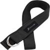 imageProsourceFit Metal DRing Yoga Strap 8 Durable Cotton for Stretching and FlexibilityBlack