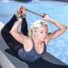 imageProsourceFit Metal DRing Yoga Strap 8 Durable Cotton for Stretching and FlexibilityGrey