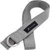 imageProsourceFit Metal DRing Yoga Strap 8 Durable Cotton for Stretching and FlexibilityGrey