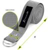 imageProsourceFit Metal DRing Yoga Strap 8 Durable Cotton for Stretching and FlexibilityGrey