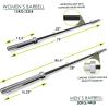 imageProsourceFit Olympic Barbell Multipurpose Weight Lifting Bar 160k PSI65ft  Womens