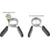 imageProsourceFit Olympic Barbell Spring Clip Collar 2inch Pair with EasyGrip Handles for WeightliftingPowerlifting and Strength Training