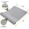imageProsourceFit Original Yoga Exercise Mat  6mm Thick for Comfort and Stability with Carrying Straps Non Slip Multiple ColorsGrey