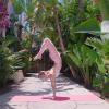 imageProsourceFit Original Yoga Exercise Mat  6mm Thick for Comfort and Stability with Carrying Straps Non Slip Multiple ColorsPink