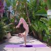 imageProsourceFit Original Yoga Exercise Mat  6mm Thick for Comfort and Stability with Carrying Straps Non Slip Multiple ColorsPurple