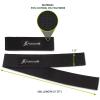 imageProsourceFit Pair of Weight Lifting Straps for Men and Women Adjustable Cotton Straps for Improved Grip BeigeBlack