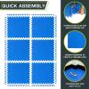 imageProsourceFit Puzzle Exercise Mat  in EVA Interlocking Foam Floor Tiles for Home Gym Mat for Home Workout Equipment Floor Padding for KidsBlue  12 Inch  24 Sq Ft  6 Tiles