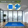 imageProsourceFit Puzzle Exercise Mat  in EVA Interlocking Foam Floor Tiles for Home Gym Mat for Home Workout Equipment Floor Padding for KidsBlue  12 Inch  48 Sq Ft  12 Tiles