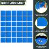 imageProsourceFit Puzzle Exercise Mat  in EVA Interlocking Foam Floor Tiles for Home Gym Mat for Home Workout Equipment Floor Padding for KidsBlue  12 Inch  144 Sq Ft  36 Tiles
