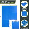 imageProsourceFit Puzzle Exercise Mat  in EVA Interlocking Foam Floor Tiles for Home Gym Mat for Home Workout Equipment Floor Padding for KidsBlue  12 Inch  24 Sq Ft  6 Tiles