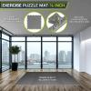 imageProsourceFit Puzzle Exercise Mat  in EVA Interlocking Foam Floor Tiles for Home Gym Mat for Home Workout Equipment Floor Padding for KidsGrey  12 Inch  48 Sq Ft  12 Tiles