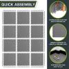 imageProsourceFit Puzzle Exercise Mat  in EVA Interlocking Foam Floor Tiles for Home Gym Mat for Home Workout Equipment Floor Padding for KidsGrey  12 Inch  48 Sq Ft  12 Tiles