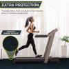 imageProsourceFit Rubber Top Exercise Puzzle Mat inch 48 SQFT 12 Tiles EVA Foam Interlocking Tiles for Home Gym Protective Flooring for Equipment and Workouts GreyBlue  34 Inch  48 Sq Ft  12 Tiles