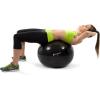 imageProsourceFit Stability Exercise Ball with Foot Pump Black 55 65 75 cm AntiBurst up to 2000 lb for Fitness Pilates Balance and Yoga