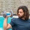 imageProsourceFit Thick Grips for Dumbbell and Barbell 19in Axle Bar Adapter for Weightlifting and Strength Training BlackBlue